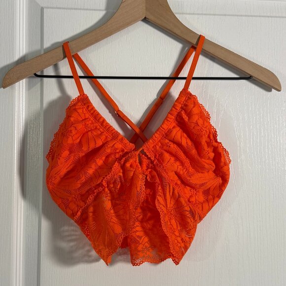 aerie Other - NWT - Aerie - Lace Bra - Size Medium - Orange